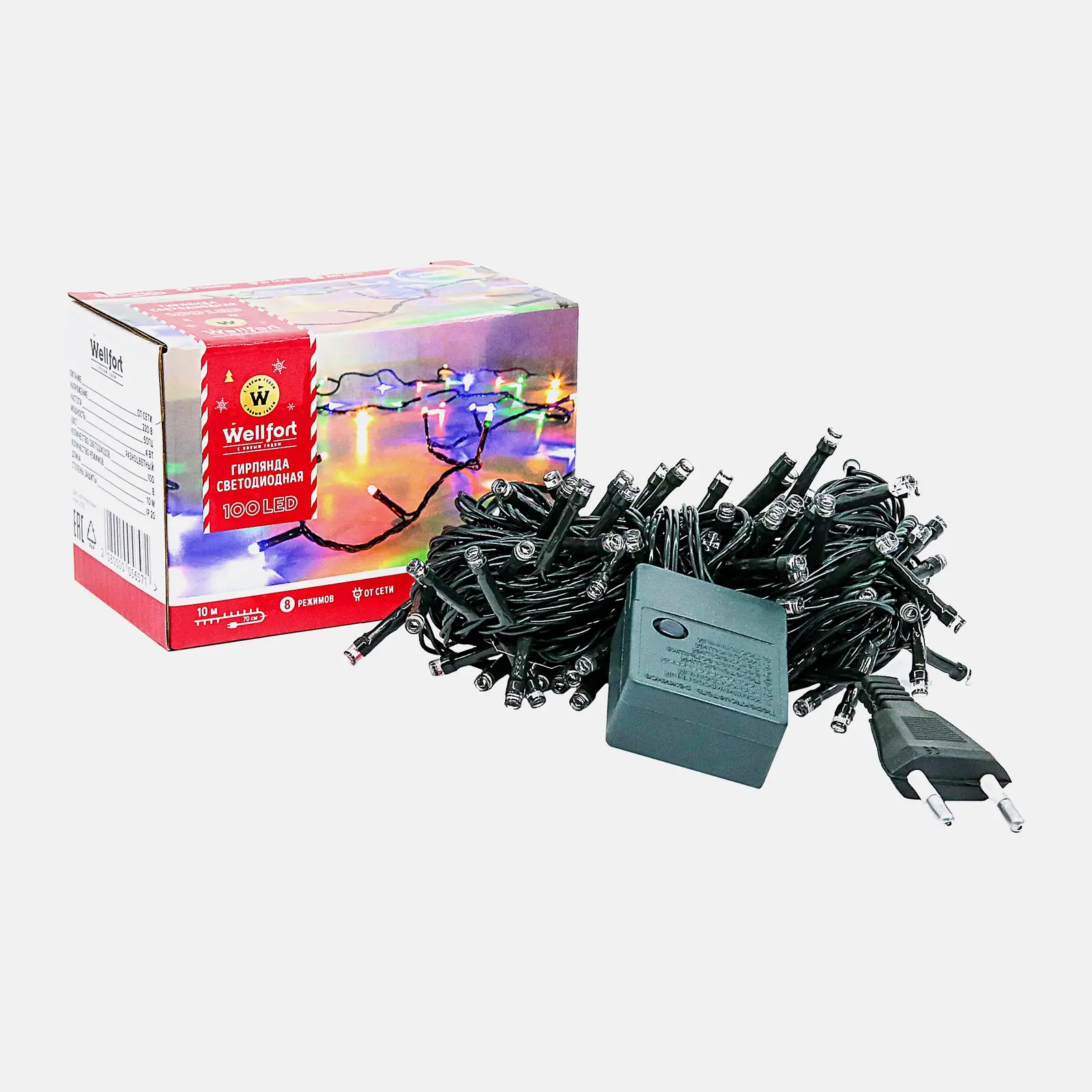 Гирлянда 100led мульти LKS5009MM 10м