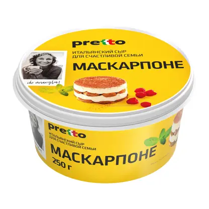Изображение товара Сыр Pretto Маскарпоне 80% 250г