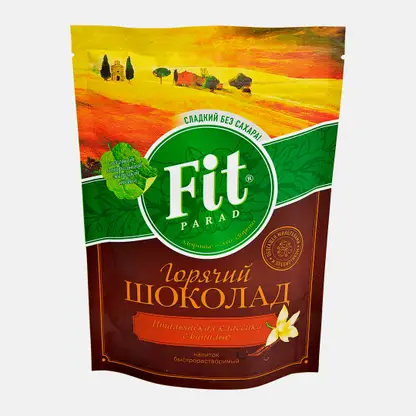 Напиток растворимый Fit Parad горячий шоколад итальянская классика с ванилью 200г