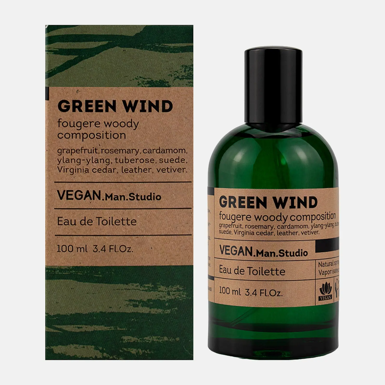 Туалетная вода Green Wind Vegan Man Studio мужская 100мл