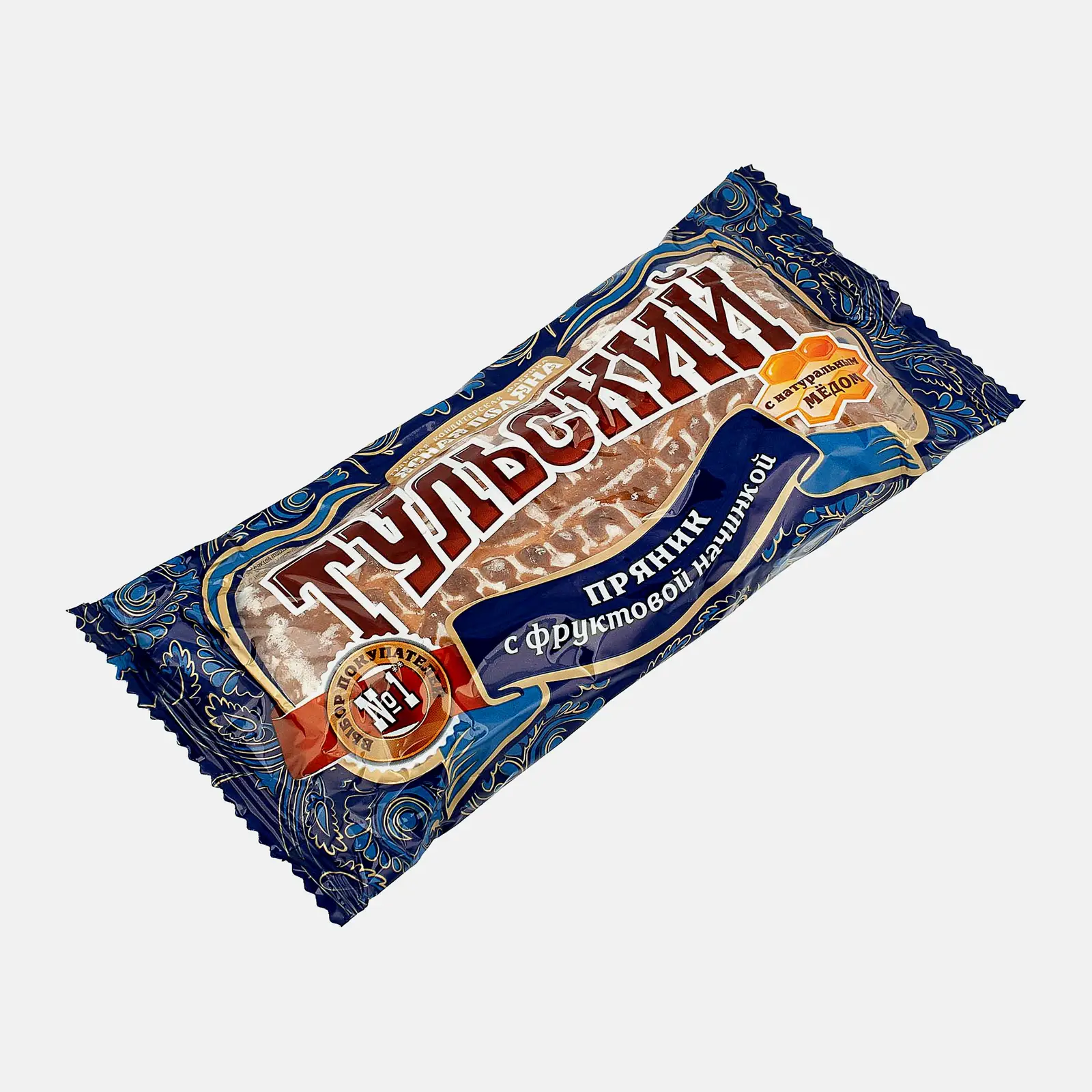 Тульский пряник Сырцовый с фруктовой начинкой 130г