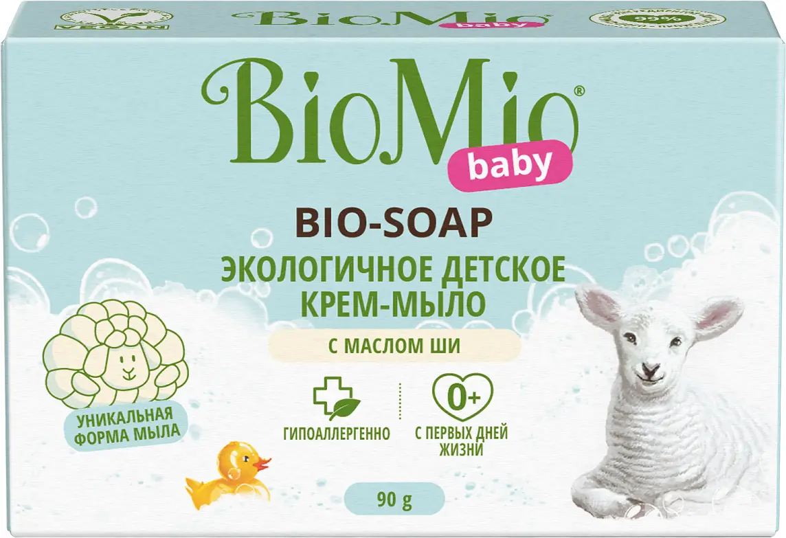 Крем-мыло Biomio Экологичное детское с маслом ши 90г — в каталоге на сайте Магнит  Косметик | Краснодар