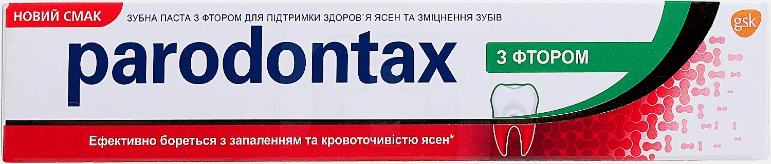 Зубная паста Parodontax с Фтором от воспаления и кровоточивости десен 75мл