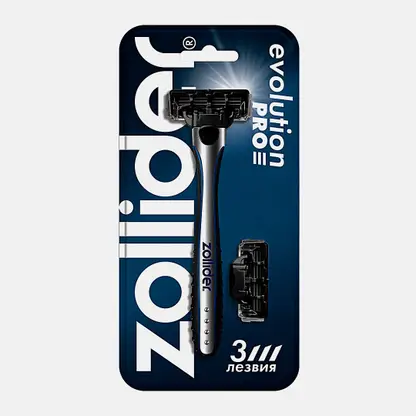 Станок Evolution Pro Zollider 3 лезвия+2 картриджа