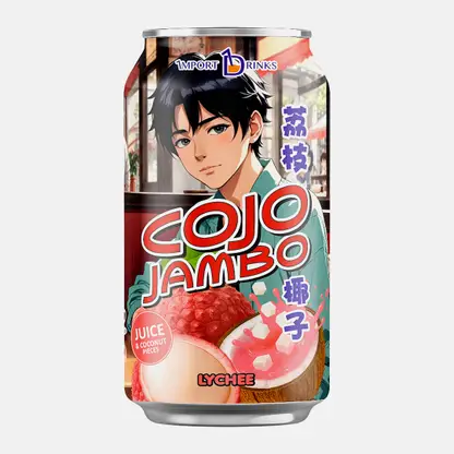 Сокосодержащий напиток со вкусом личи и кусочками кокоса Cojo Jambo 330мл