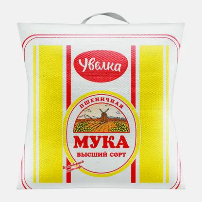 Мука пшеничная хлебопекарная высшего сорта Увелка 5кг