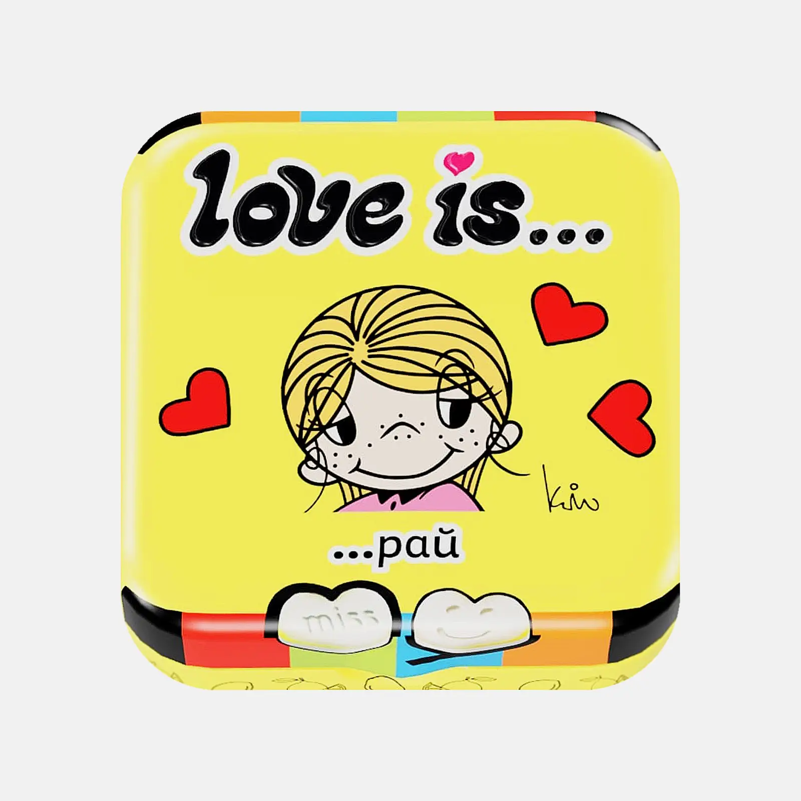 Освежающие конфеты в форме сердца Love Is 20г в ассортименте - фото 2