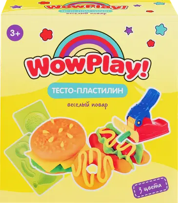 Набор для детской лепки Wow Play Веселый повар TA2064 215г 18*19*6.5см