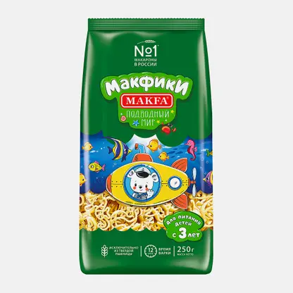 Макароны Makfa фигурки Подводный мир 250г