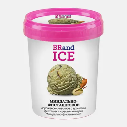 Мороженое сливочное Миндально-фисташковое Brandice 10% 500г