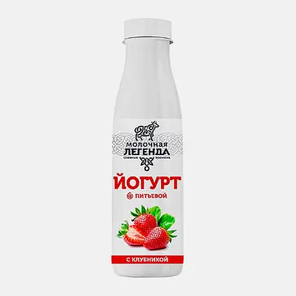 Йогурт Молочная легенда с клубникой 0.9% 270г