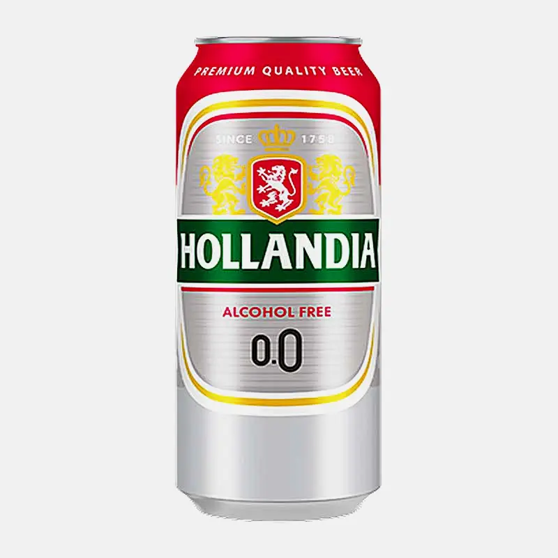 Светлое пиво фильтрованное безалкогольное Hollandia 450мл