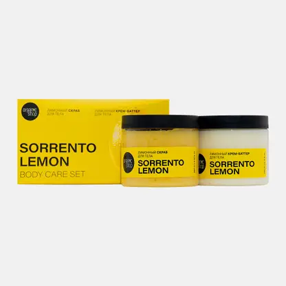 Подарочный набор Organic Shop Sorrento Lemon Скраб для тела 200мл + Крем для тела 200мл в ассортименте