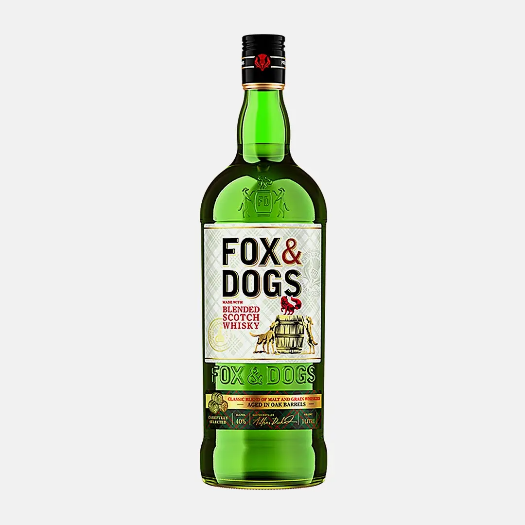 Виски Fox & Dogs купажированный 40% 1л Виски Fox & Dogs купажированный 40% 1л