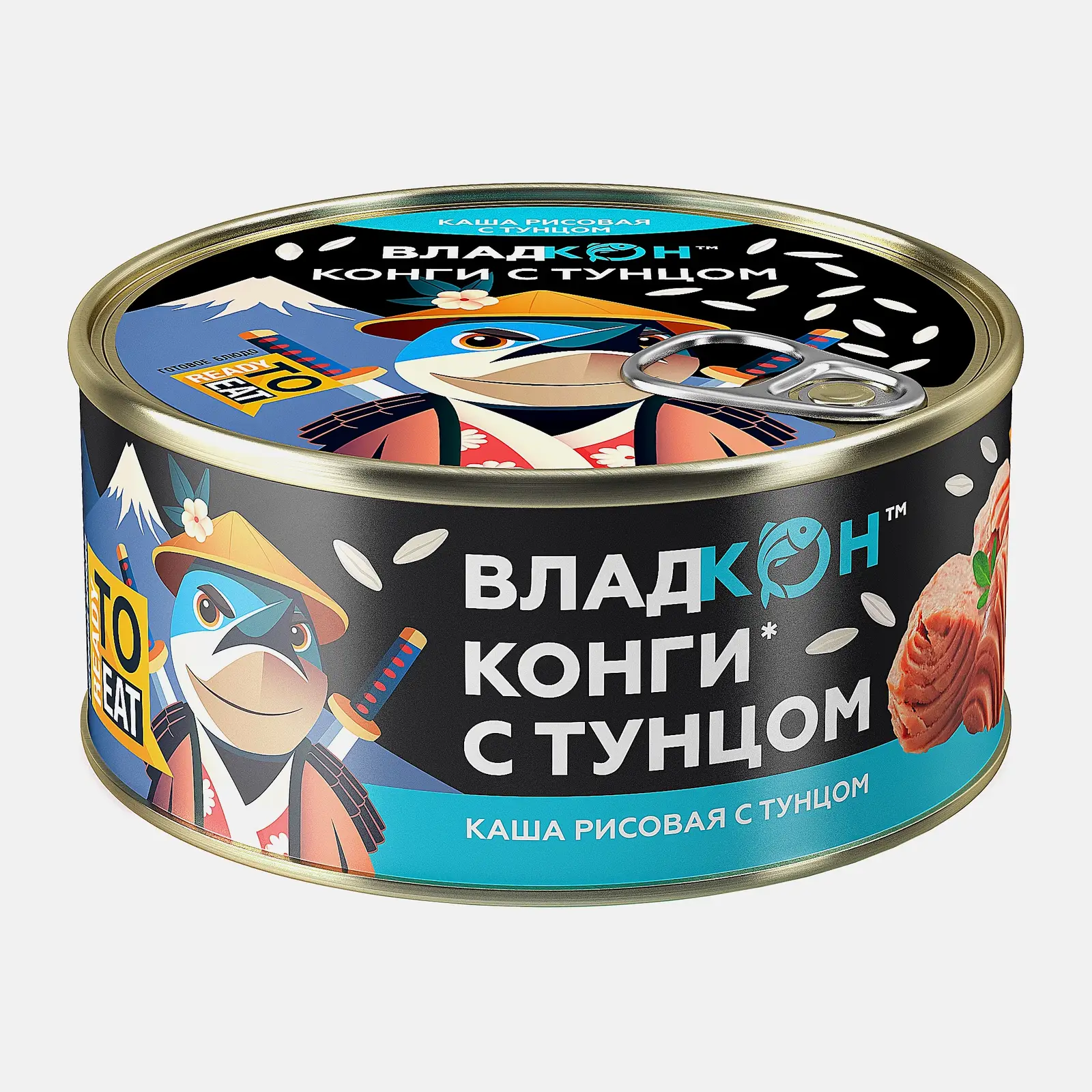 Изображение товара Рисовая каша с тунцом Владкон 325г качественный консервированный продукт