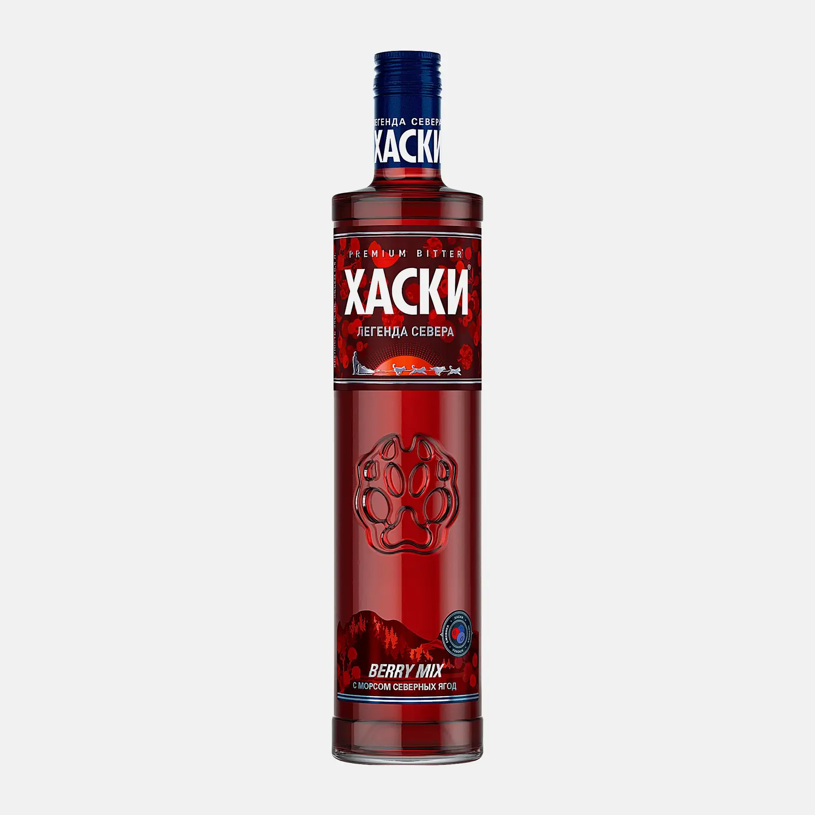 Настойка Хаски Berry Mix ягодный микс горькая 35% 500мл