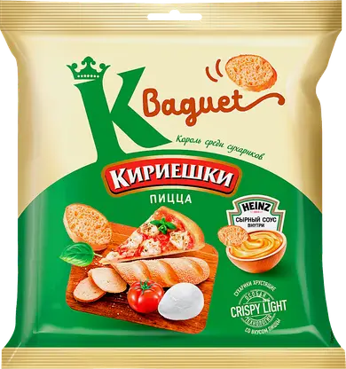 Сухарики Кириешки Baguet Пицца + соус сырный 70г