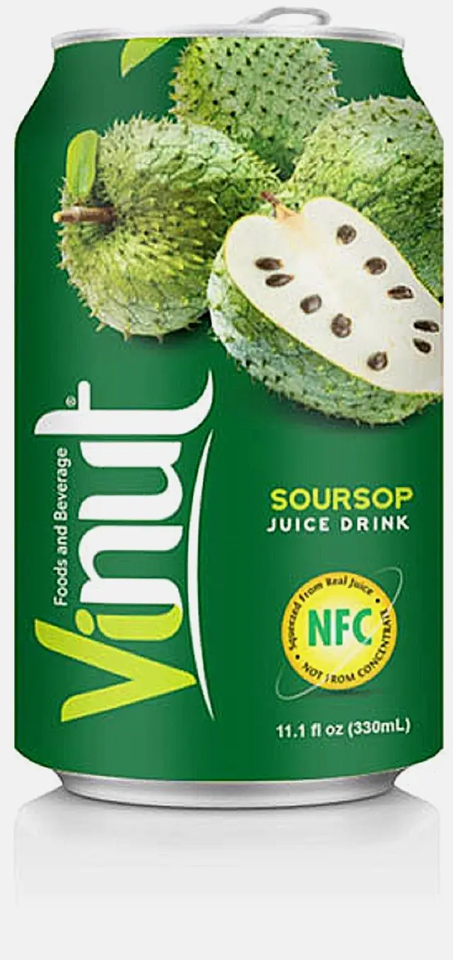 Изображение товара Витаминный напиток Vinut Гуанабана 330мл без ГМО и консервантов