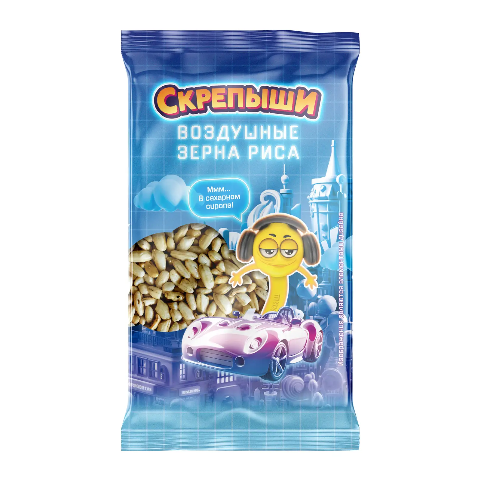 Изображение товара Воздушный рис Скрепыши в сахарном сиропе 30г