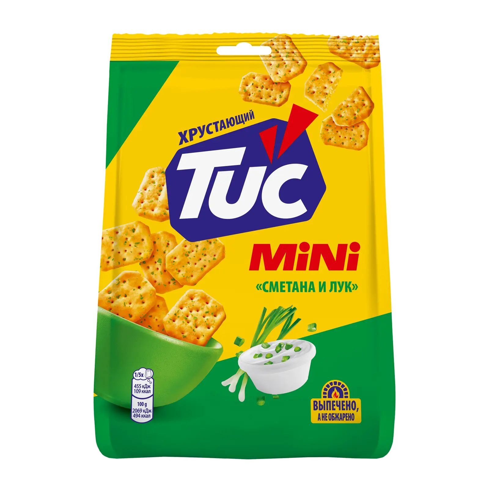 Изображение товара Крекер со вкусом сметаны и лука Tuc Mini 110г