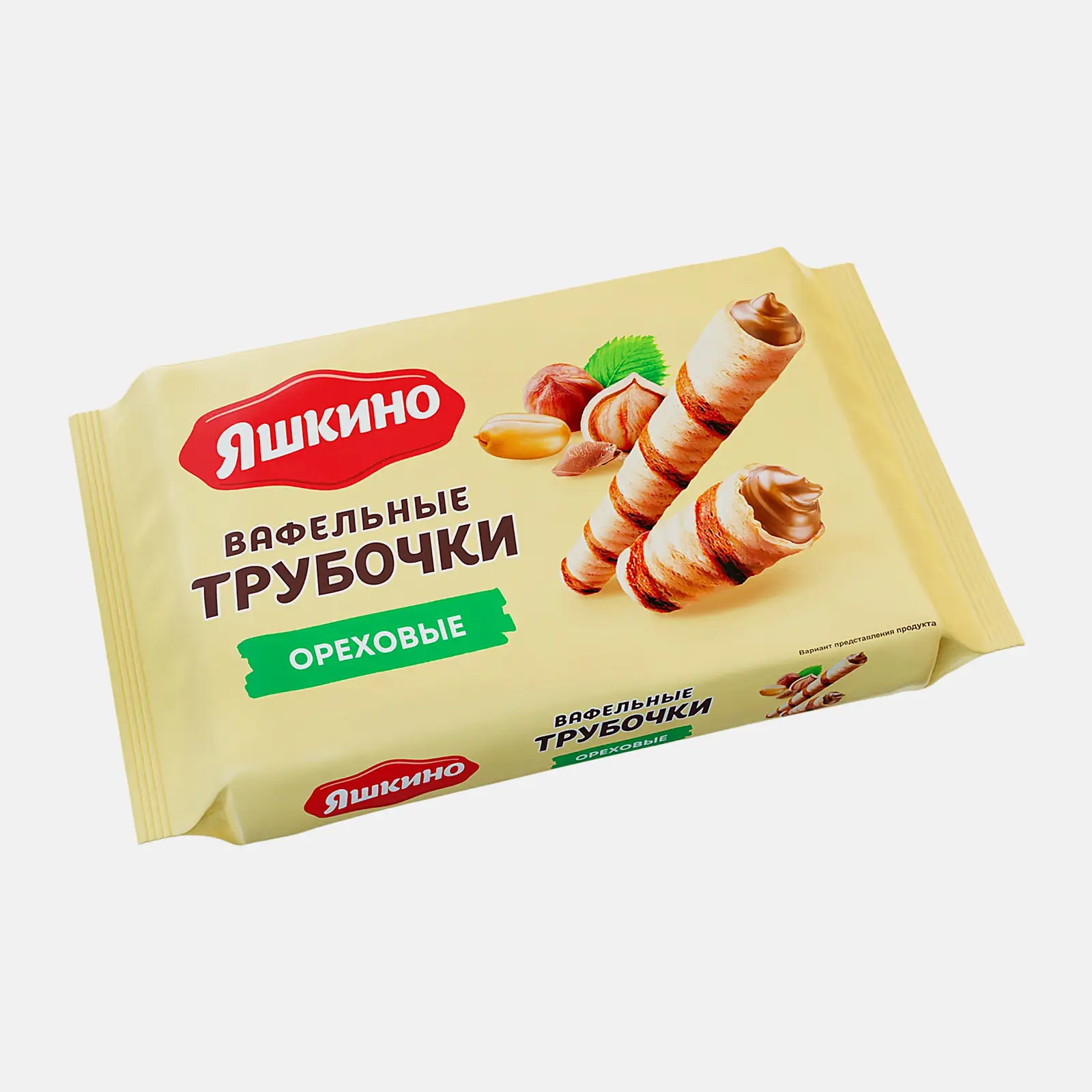 Изображение товара Трубочки вафельные Ореховые Яшкино 190г