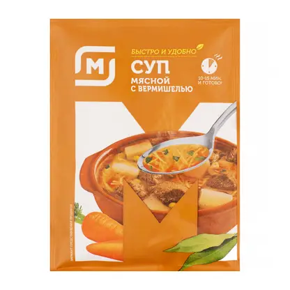 Изображение товара Суп Куриный/Мясной Магнит 60г в ассортименте