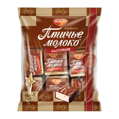 Изображение товара Конфеты Рот фронт Птичье молоко настоящие 225г