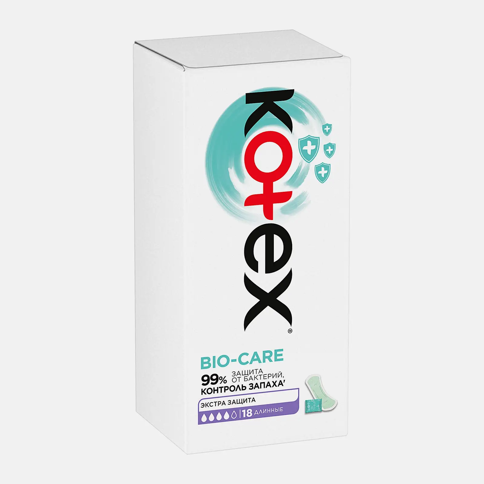 Прокладки ежедневные длинные Kotex Bio-Care 18шт