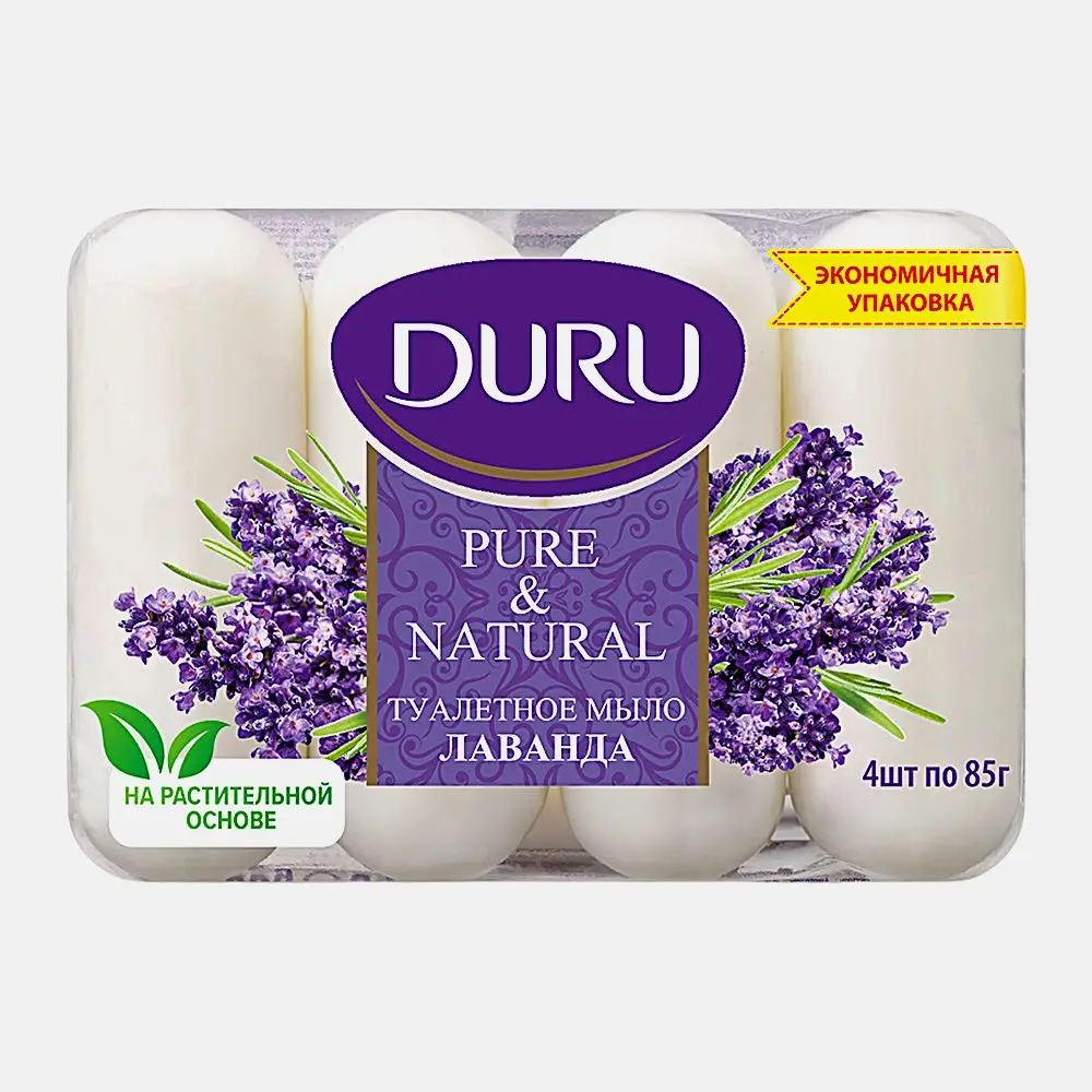 Мыло Duru Pure&Natural Лаванда 85г*4шт