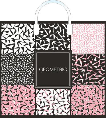 Изображение товара Пакет Пропластик с пластмассовыми ручками 38x35+3см ассортимент