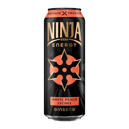 Изображение товара Энергетический напиток Ninja Star Energy White Peach-Lychee 450мл