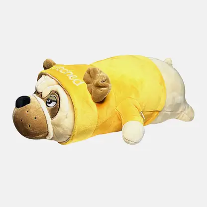 Игрушка Ломинар Собака Мопс в костюме 50см