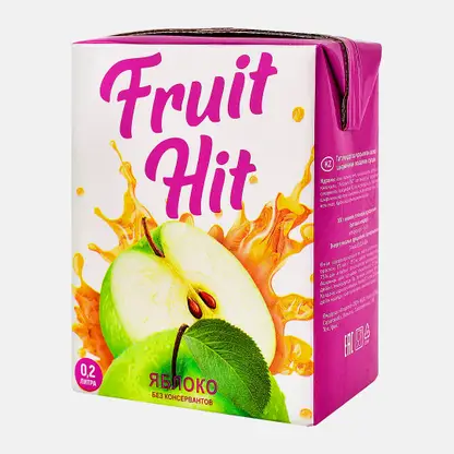 Нектар Fruit Hit Яблочный 200мл