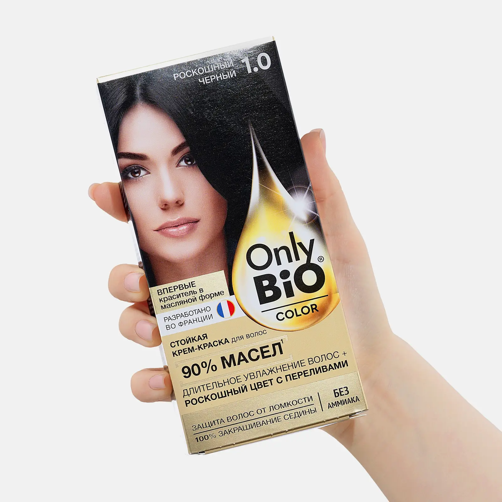 Краска для волос Only Bio Color тон 1.0 Роскошный черный 115мл - фото 2