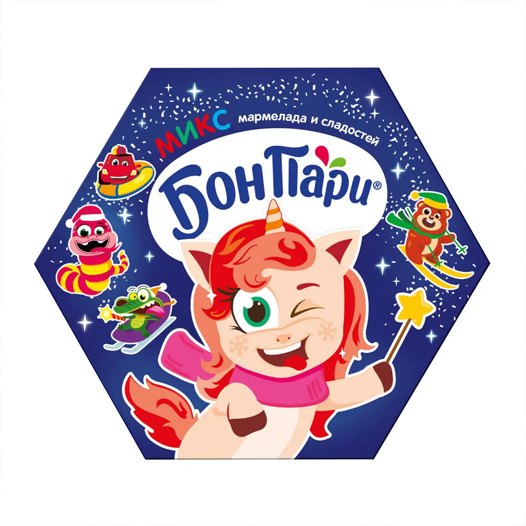 Изображение товара Подарочный набор Шестигранник Бон Пари 376 г Ассорти конфет