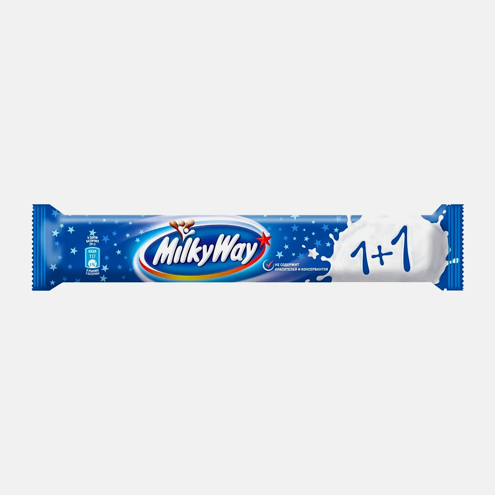 Изображение товара Шоколадный батончик Milky Way 1+1 52г в молочном шоколаде