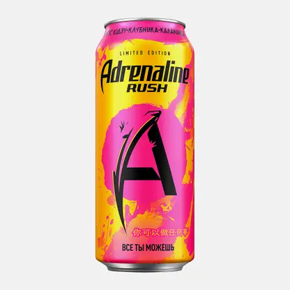 Энергетический напиток со вкусом юдзу клубники и каламанси Adrenaline Rush 449мл