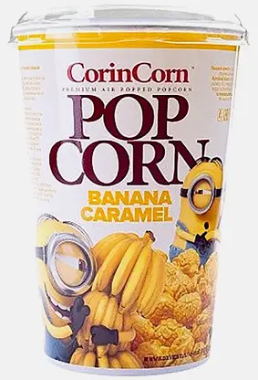 Попкорн Corincorn банан карамель 100г
