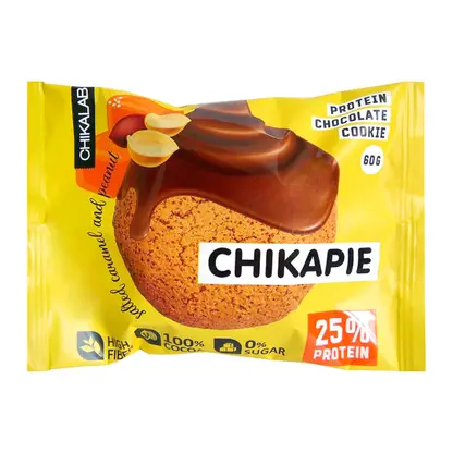 Изображение товара Печенье Chikalab глазированное Арахисовое 60г полезный диетический десерт