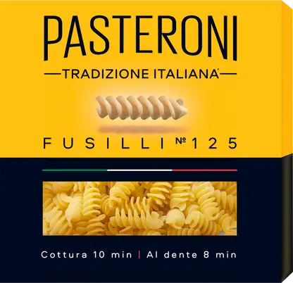 Изображение товара Макароны Pasteroni Спиральки №125 800г