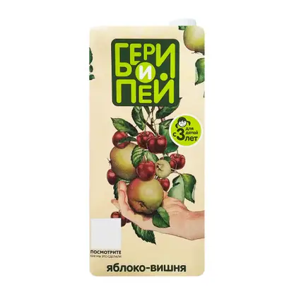 Изображение товара Нектар Бери и пей Яблоко вишня 1л