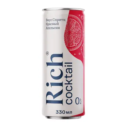 Изображение товара Напиток Rich Спритц Красный апельсин безалкогольный 330мл