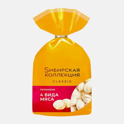 Пельмени Sибирская Коллекция 4 вида мяса 700г