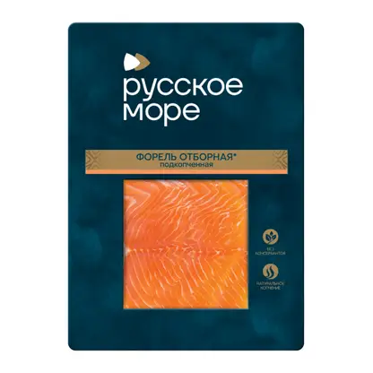 Изображение товара Форель Русское море подкопченная филе-ломтики 120г