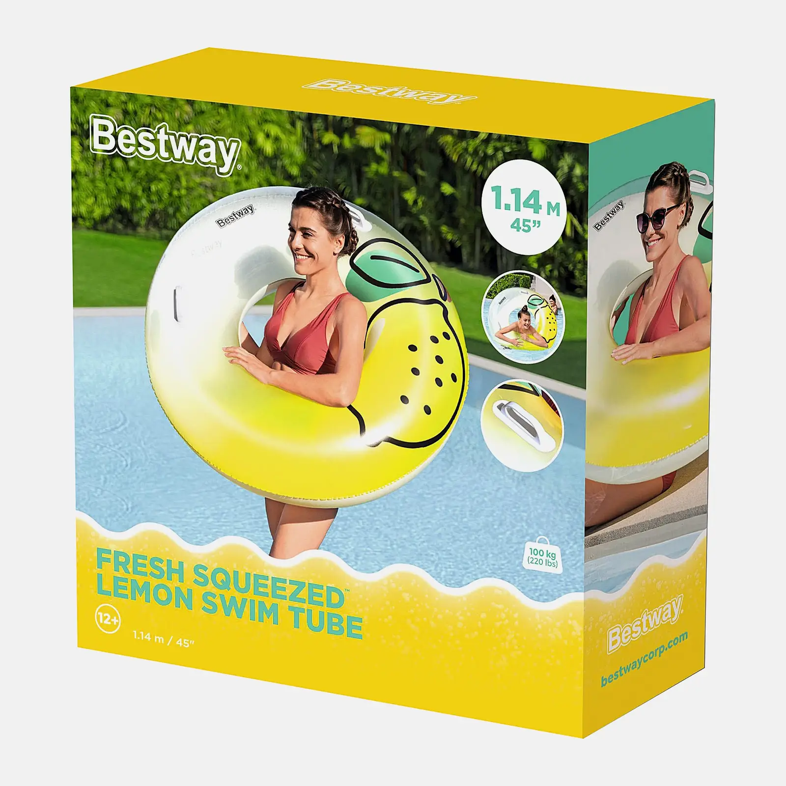 Надувной круг для плавания 114см Лимон Bestway
