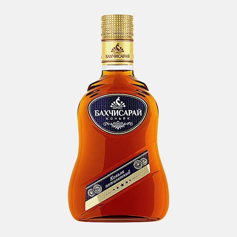 Изображение товара Крымский пятилетний коньяк Бахчисарай 500 мл насыщенный аромат и мягкий вкус