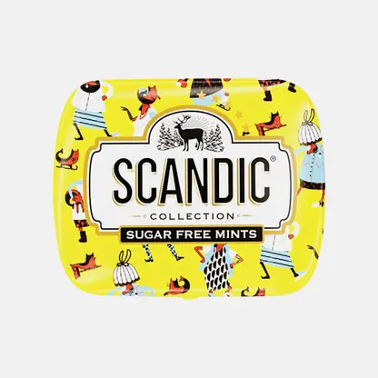 Конфеты освежающие без сахара клубничный микс Scandic 14г