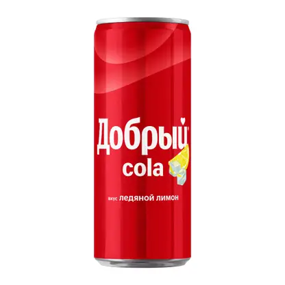 Изображение товара Напиток Добрый Кола Ледяной лимон 330мл Изображение товара Напиток Добрый Кола Ледяной лимон 330мл