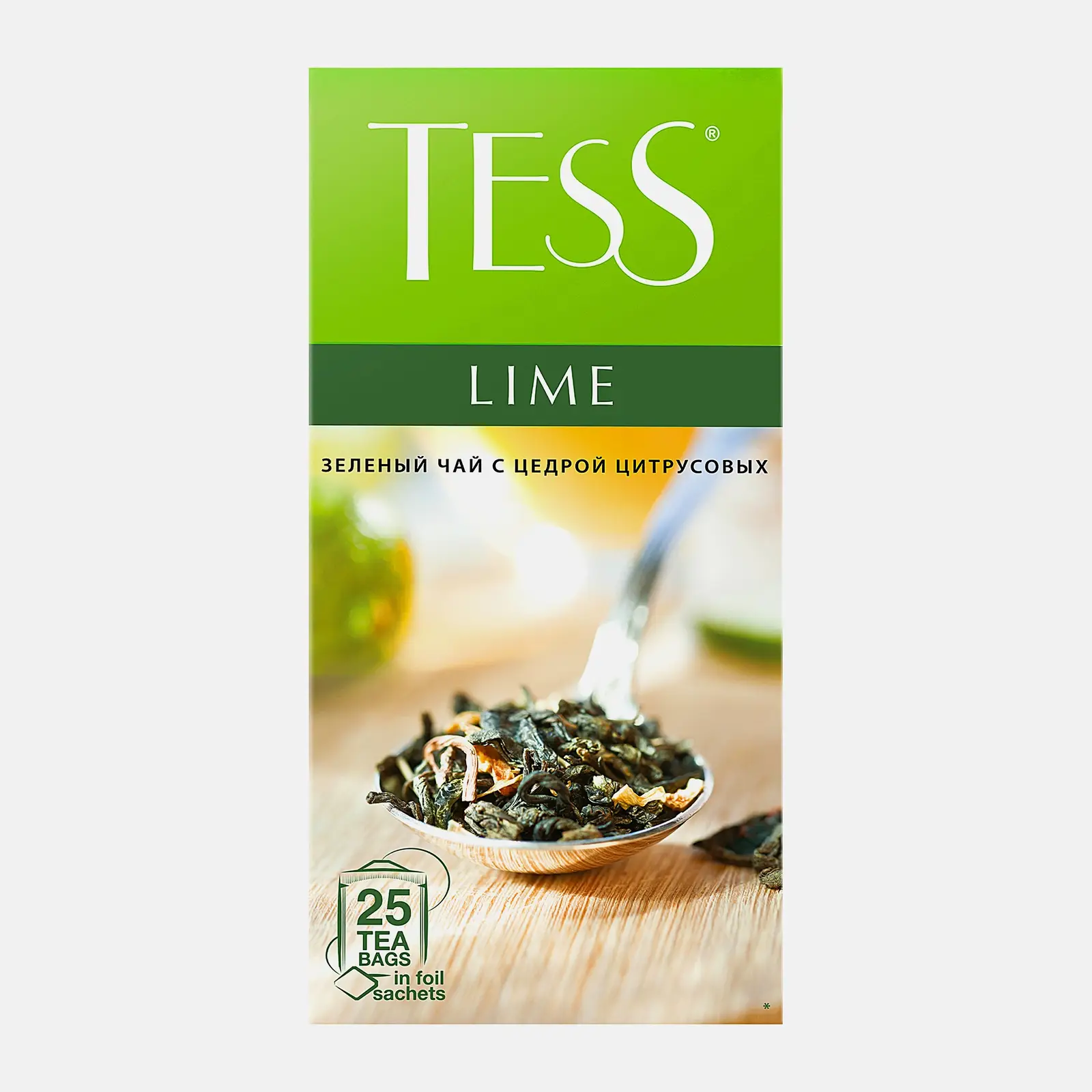 Чай зеленый Tess Lime 25 пак Чай зеленый Tess Lime 25 пак