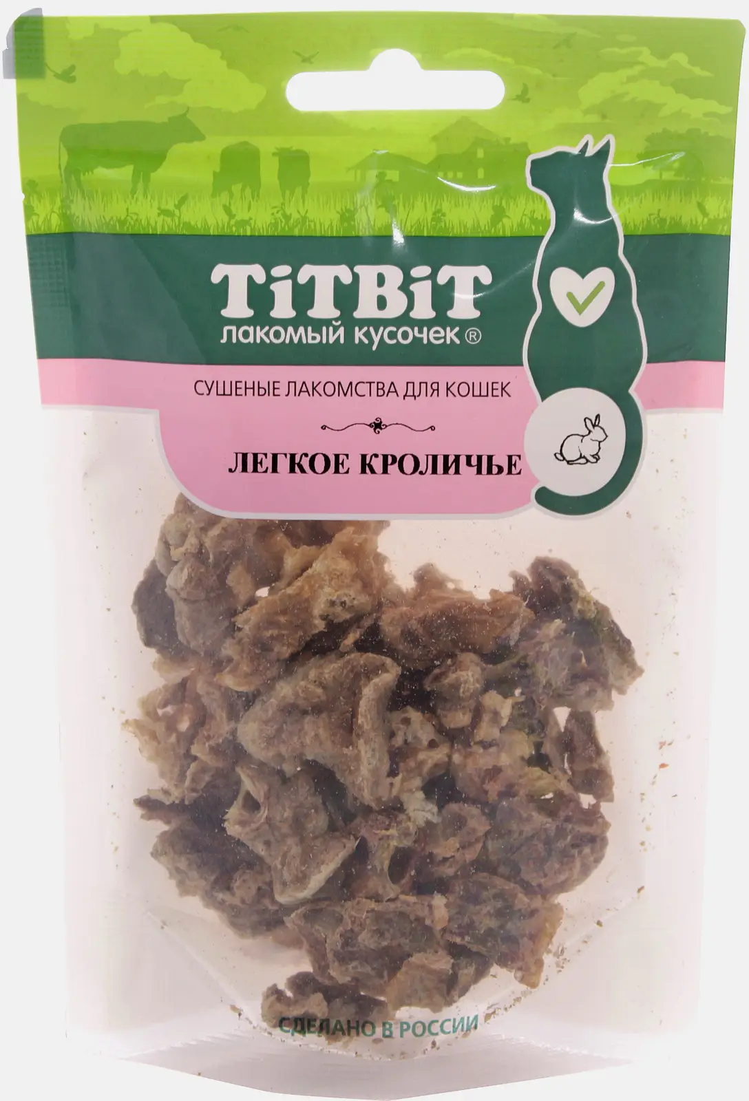 Лакомство для кошек легкие кроличьи Titbit 10г